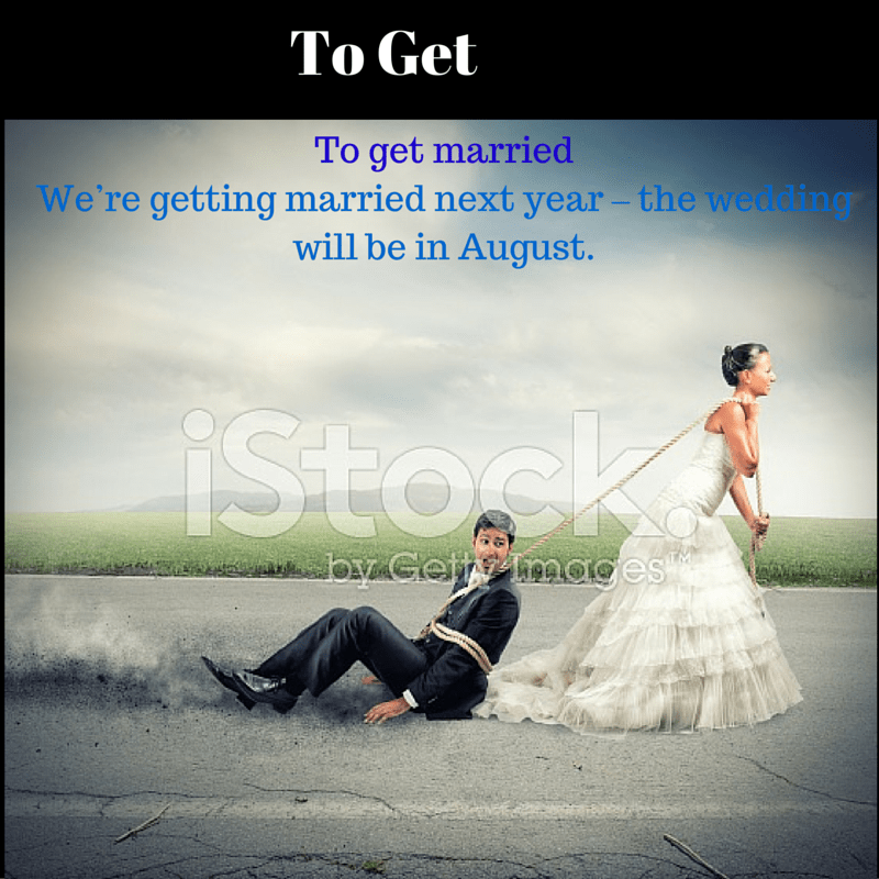 To get married